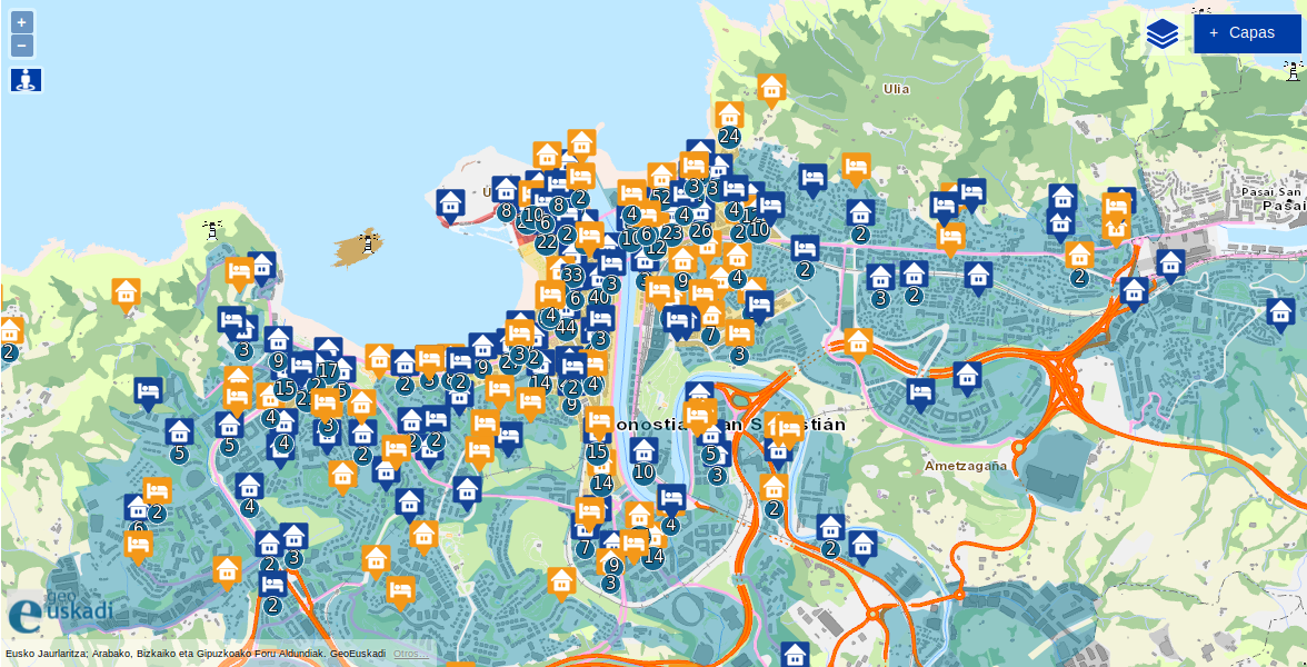 Censo municipal de viviendas turísticas de Donostia